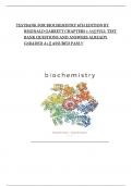 TESTBANK FOR BIOCHEMISTRY 6TH EDITION BY REGINALD GARRETT CHAPTERS 1-53|| FULL TEST BANK QUESTIONS AND ANSWERS ALREADY G5RADED A+|| ASSURED PASS!!