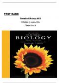 Test Bank - Campbell Biology in Focus, 11th AP® Edition by (Urry,) Chapter 1-56 | All Chapters Covered ISBN:9780134154121