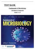 Test Bank  Fundamentals of Microbiology 12th Edition by Jeffrey C. Pommerville Chapter 1-27 | Complete Guide A+ ISBN:9781284211757