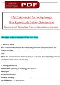 NR507 Advanced Pathophysiology Final Exam Study Guide - Chamberlain tested questions (latest 2025 / 2026) with verified answers