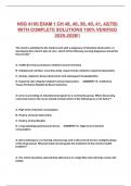 NSG 4100 EXAM 1 CH 48, 49, 39, 40, 41, 42(TB) WITH COMPLETE SOLUTIONS 100% VERIFIED 2025-2026!!