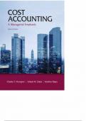 test bank for cost accounting 14th edition by horngren datar and rajan. all 23 chapters covered.