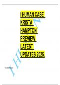 I HUMAN CASE KRISTA HAMPTON PREVIEW LATEST UPDATES 2025.