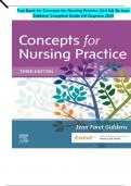 Test Bank for Concepts for Nursing Practice (3rd Ed) By Jean Giddens| Complete Guide All Chapters 2025