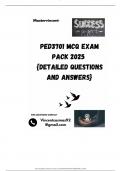 PED3701 MCQ EXAM PACK 2025  {DETAILED QUESTIONS AND ANSWERS}