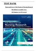 Test Bank - Burns and Grove's The Practice of Nursing Research 9th Edition (Gray), Chapter 1 - 29 > Download as PDF <