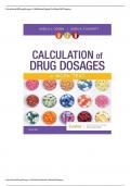 TEST BANK for Calculation of Drug Dosage 11th Edition by Ogden and Fluharty All chapters 1-19, Covered   ISBN: 9780323551281  