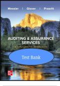 TEST BANK For Auditing & Assurance Services: A Systematic Approach, 12th Edition