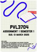 PVL3704 Assignment 1 Semester 1 | Due 13 March 2025