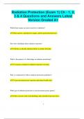 Radiation Protection (Exam 1) Ch - 1, 2, 3 & 4 Questions and Answers Latest  Version Graded A+