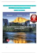 Solution Manual For Auditing & Assurance Services: A Systematic Approach, 12th Edition By William Messier Jr, Steven Glover, Verified Chapters 1 - 21, Complete Newest Version