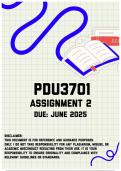 PDU3701 Assignment 2 | Due June 2025