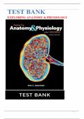 Test Bank For Exploring Anatomy & Physiology in the Laboratory 4th Edition by Erin C. Amerman isbn-9781640433984 All Chapters Graded A+ Latest Edition