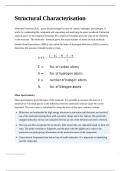 University of Edinburgh Biochemistry 1B Structural Characterisation Notes