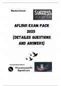 AFL1501 EXAM PACK 2025  {DETAILED QUESTIONS AND ANSWERS}