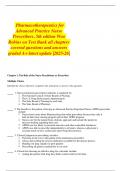  Pharmacotherapeutics for Advanced Practice Nurse Prescribers, 5th edition Woo Robinson Test Bank all chapters covered questions and answers graded A+ latest update |2025-26|