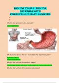 BIO 256 EXAM 1: BIO 256, 2025/2026 WITH CORRECT/ACCURATE ANSWERS