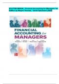 SOLUTION MANUAL: Financial Accounting for Managers 1st Edition by Wayne Thomas, David Spiceland (2022)