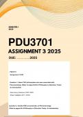 PDU3701 Assignment 3 Semester 1 2025