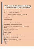 USCG AUXILIARY AUXWEA EXAM 2025 |GUARANTEED ACCURATE ANSWERS