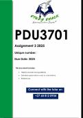 PDU3701 Assignment 3 (QUALITY ANSWERS) 2025