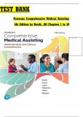 Test Bank For Pearson's Comprehensive Medical Assisting, 5th Edition by Kristiana Sue M. Routh, Diana Garza, Jennifer Lamé, Joseph J. Mistovich, Jahangir Moini, Jamie Nguyen Chapter 1-57