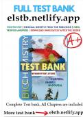 Complete Test Bank For Biochemistry 9th Edition Campbell Questions & Answers with rationales (Chapter 1-24)