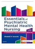 Test Bank For Essentials of Psychiatric Mental Health Nursing: A Communication Approach to Evidence-Based Care 3rd Edition by Elizabeth M. Varcarolis 