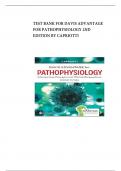 TEST BANK FOR DAVIS ADVANTAGE FOR PATHOPHYSIOLOGY 2ND EDITION BY CAPRIOTTI|| 2025 UPDATED.