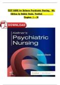 TEST BANK For Keltners Psychiatric Nursing, 9th Edition By Debbie Steele, Verified Chapters 1 - 36, Complete Newest Version