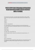 WGU C957 Unit 3 Meanings of Functions Exam Questions With Correct Answers 100% Verified.