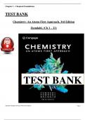 Test Bank for Chemistry: An Atoms First Approach, 3rd Edition (Zumdahl), Chapter 1 - 21 > Download as Pdf File <