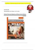 Test Bank - Pharmacology for the Primary Care Provider, 4th Edition (Edmunds, 2014), Chapter 1-73 | All Chapters