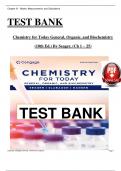 Test Bank for Chemistry for Today General, Organic, and Biochemistry (10th Ed.) By Seager, (Ch 1 – 25)> Download as Pdf File <