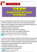 APEA 3P Exam Actual Questions with Revised Correct Answers (2025 / 2026), (A+ Guarantee)