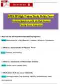 APEA 3P High Stakes Exam Study Guide Qs & Ans to Pass the Exam (2025 / 2026), 100% Verified