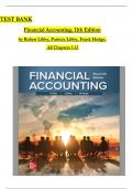 TEST BANK Financial Accounting, 11th Edition by Robert Libby, Patricia Libby, Frank Hodge, All Chapters 1-13 with Correct Answers