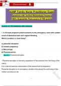 AANP FNP Exam Actual Questions with Revised Detailed Answers (2025 / 2026), (A+ Guarantee)