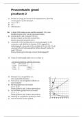 Oefentoets/extra opdrachten: Procentuele groei