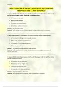 WGU C211 GLOBAL ECONOMICS MOST TESTED QUESTIONS AND ANSWERS GRADED A+ WITH RATIONALES