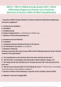 NR511 / NR 511 Midterm Exam (Latest 2025 / 2026) Differential Diagnosis & Primary Care Practicum Questions & Answers 100% Verified- (Chamberlain)