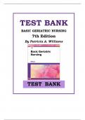 BASIC GERIATRIC NURSING, 7TH EDITION BY PATRICIA A. WILLIAMS TEST BANK