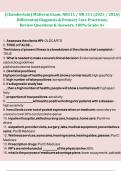 (Chamberlain) Midterm Exam: NR511 / NR 511 (2025 / 2026) Differential Diagnosis & Primary Care Practicum, Review Questions & Answers, 100% Grade A+