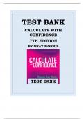 CALCULATE WITH CONFIDENCE, 7TH EDITION BY DEBORAH MORRIS TEST BANK ISBN 9780323396837