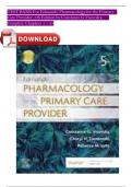 TEST BANK For Edmunds' Pharmacology for the Primary Care Provider, 5th Edition by Constance G Visovsky, Complete Chapters 1 - 25, Latest 2025 Edition Newest Version