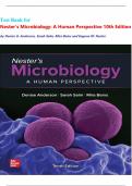 Test Bank for Nester's Microbiology: A Human Perspective 1oth Edition By Denise Anderson, Sarah Salm, Mira Beins and Eugene Nester ISBN-9781260735505 All Chapters complete Guide Grade A+