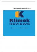 Mark Klimek Blue Book: Gold Edition by Mark Klimek 