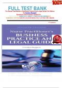 Full Test Bank          For Nurse Practitioner's Business Practice and Legal Guide 7th Edition by Carolyn Buppert  Questions And Answers Graded A+