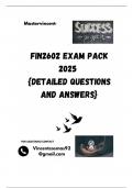 FIN2602 EXAM PACK 2025  {DETAILED QUESTIONS AND ANSWERS}