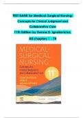 Medical Surgical Nursing 11th Edition by Ignatavicius, Workman, Rebar & Heimgartner, Verified Chapters 1 - 72, Complete Newest Version